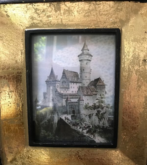 Vintage Castle Print Framed, Pandemic Art