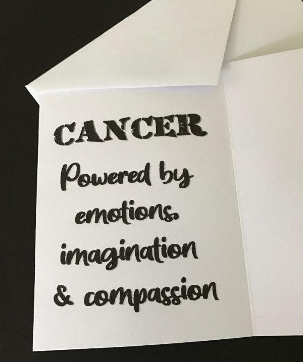 Cancer Birthday Card, Cancer Character Card, Cancer Celebrities Card, Cancer Zodiac Card, Cancer Astrological Birthday Card